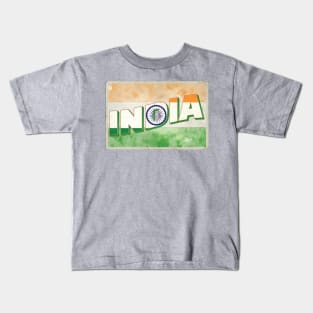 India Vintage style retro souvenir Kids T-Shirt